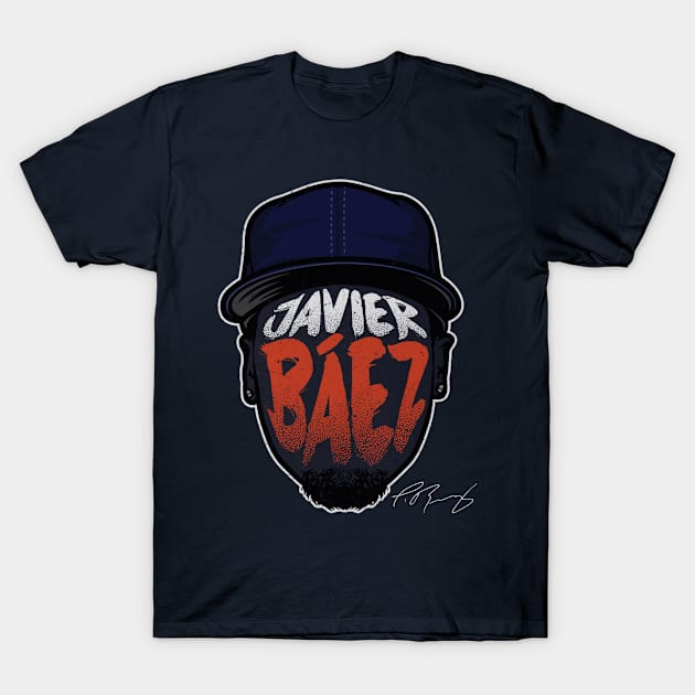 Javier Baez Detroit Player Silhouette T-Shirt by danlintonpro